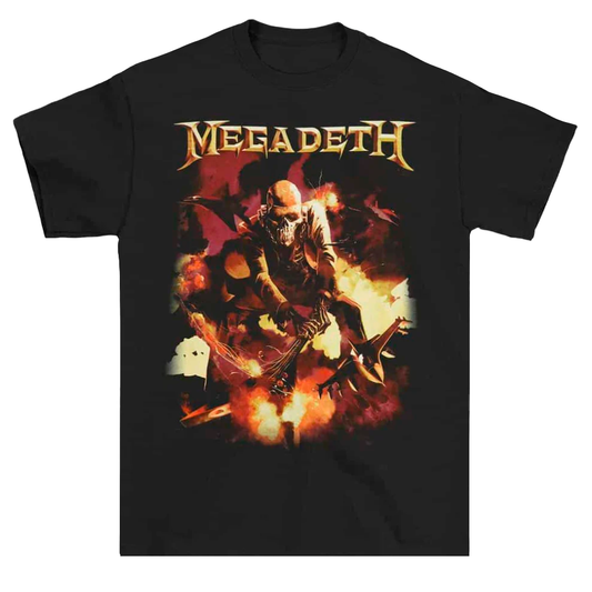 MEG10009NS: SMASH GUITAR MEGADETH| MEN'S TEE| BLACK |