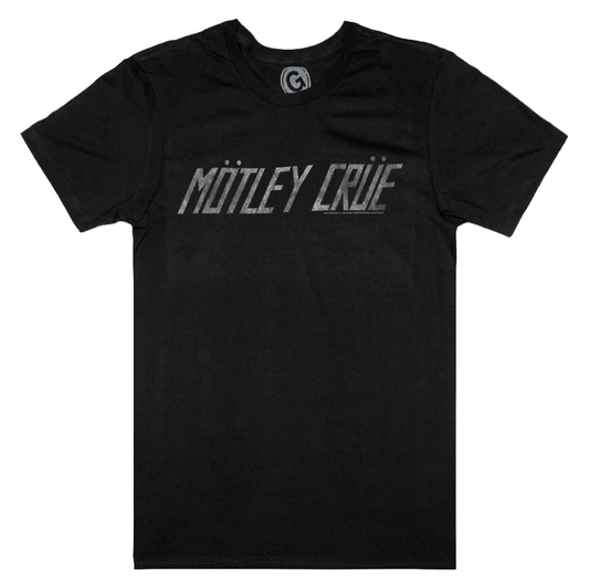 MOT10238NS: MOTLEY CRUE LOGO | MEN'S TEE| BLACK |