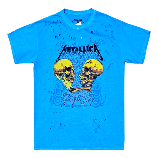 METALLICA: DISTRESSED |MEN'S TEE | BLUE |