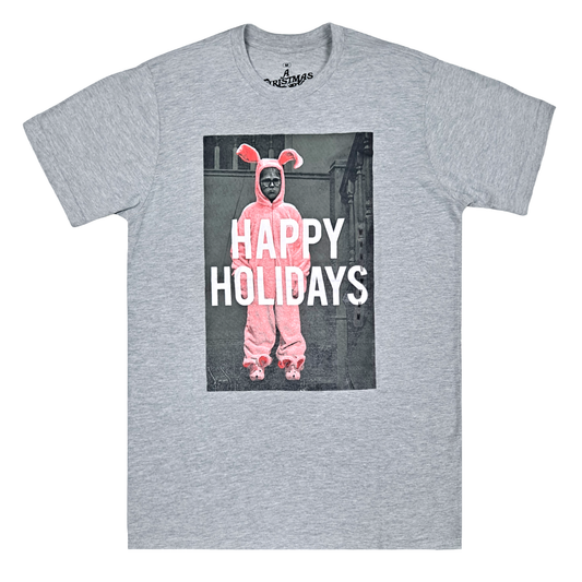 CHRISTMAS STORY:  BUNNY| MEN'S TEE | GREY |