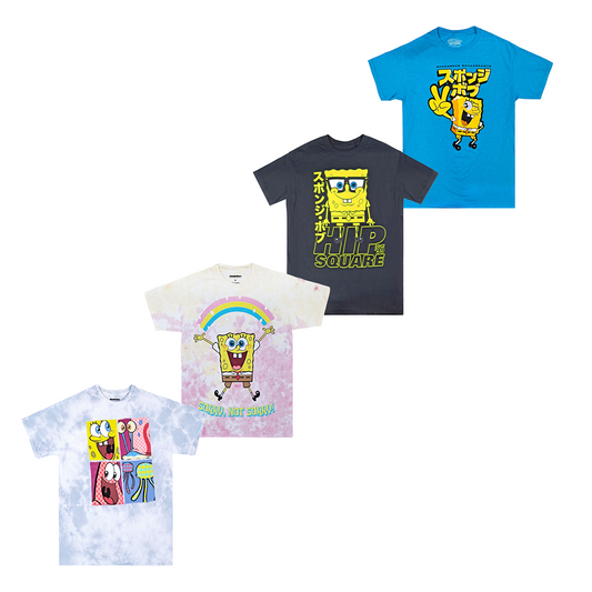 SPONGEBOB ASSORTED PRINT | MEN'S TEE| ASSORTED COLOR