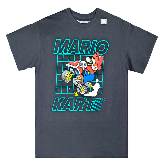 SUPER MARIO KART: TAKE OFF | MEN'S TEE | BLACK |