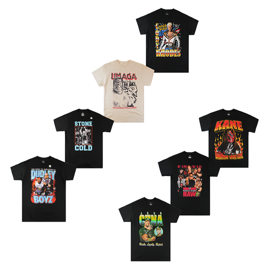 WWE ASSORTED PRINTS| MEN'S TEE| ASSORTED COLOR|