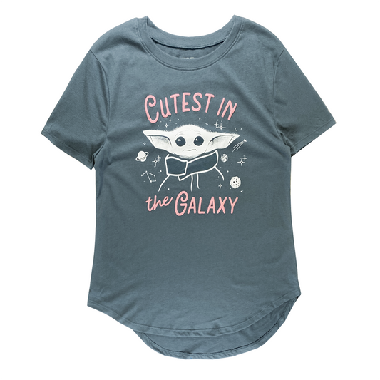 STARWARS : CUTEST IN THE GALAXY |JR TEE|  SLATE GRAY |