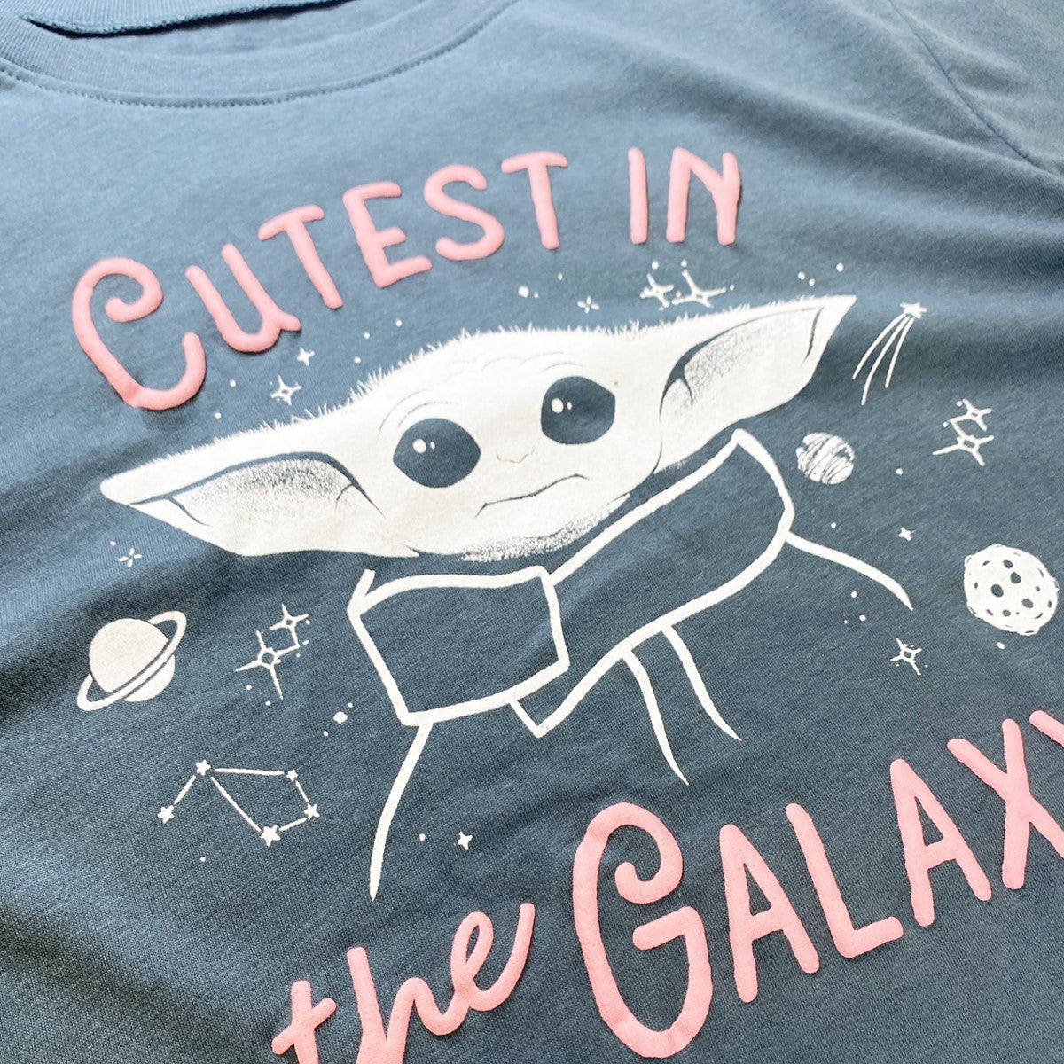 STARWARS : CUTEST IN THE GALAXY |JR TEE|  SLATE GRAY |