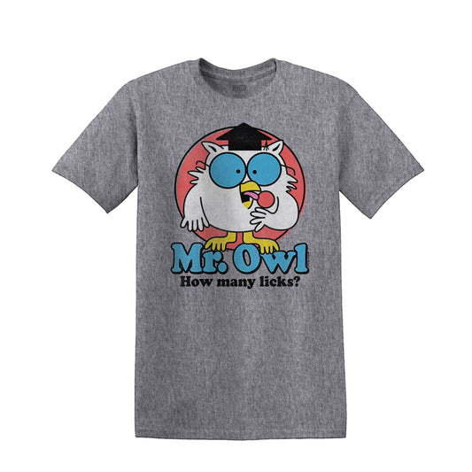 MR OWL | MEN'S TEE | HEATHER GREY |