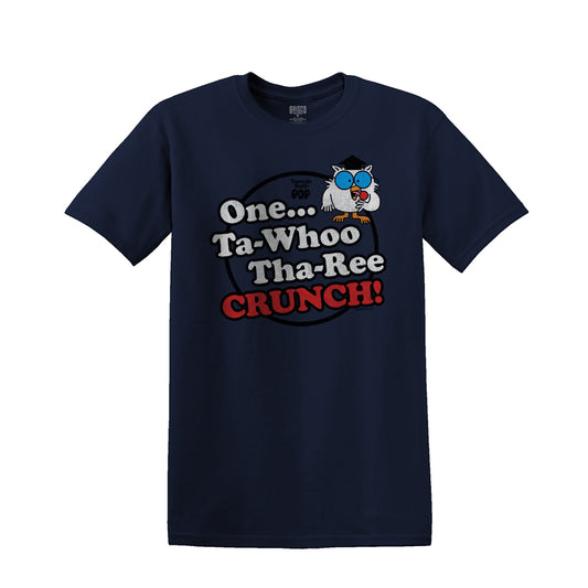 ONE TA-WHOO: THA-REE CRUNCH! | MEN'S TEE |BLACK |