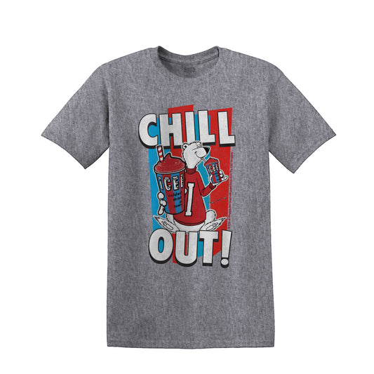 ICEE: CHILL OUT| MEN'S TEE| HEATHER GREY |