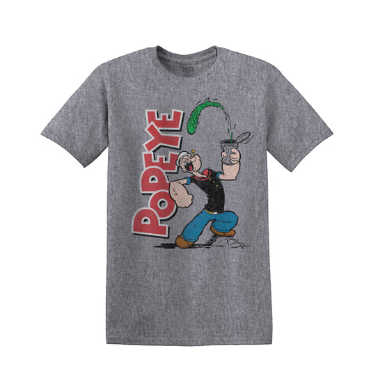 POPEYE | MEN'S TEE| HEATHER GREY |