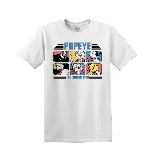 POPEYE: THE SAILOR MAN | MEN'S TEE| WHITE|