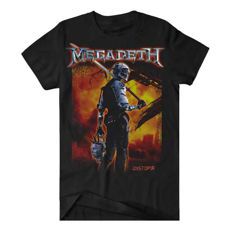 MEG10041: ROBOT MEGADETH| MEN'S TEE| BLACK