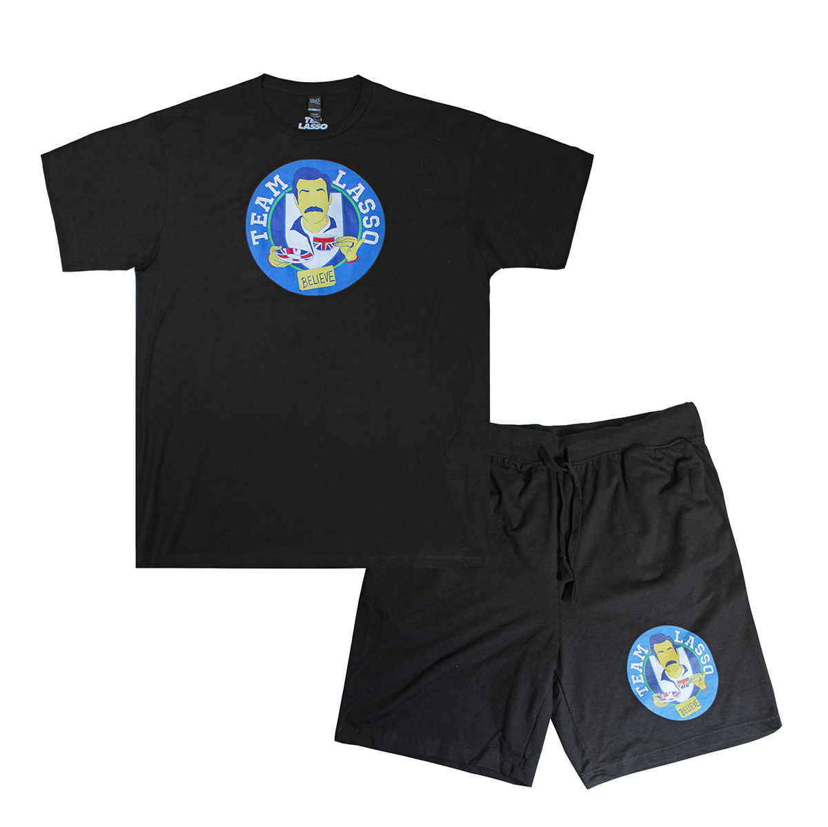 TEAM LASSO | SHORT & TEE SET| BLACK |