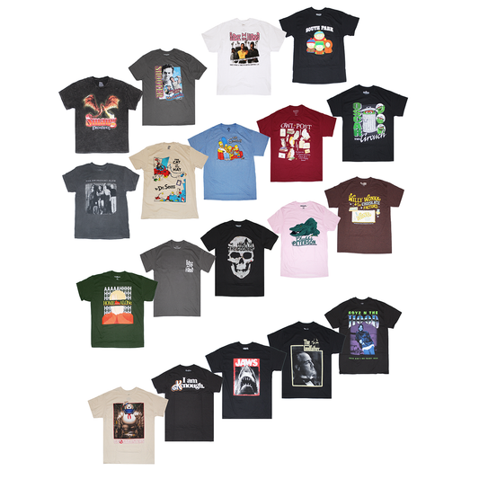 TV/MOVIES ASSORTED TEES| ASSORTED PRINTS|ASSORTED COLORS|